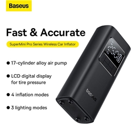 کمپرسور باد چند منظوره بیسوس Baseus C11159300111 Supermini Pro BS-CG016 همراه با چراغ قوه