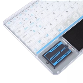 کیبورد بلوتوث شفاف با تاچ پد کوتسی Coteetci Punk Touchpad Wireless Keyboard 84013