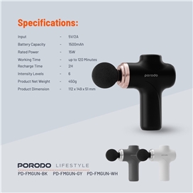 ماساژور تفنگی پرودو PORODO Precision Handheld Massager