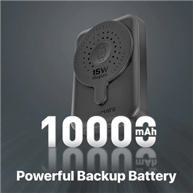 پاوربانک پرومیت مدل POWERMAG-DUO.BLACK به ظرفیت 10000 میلی آمپر ساعت