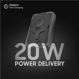 پاوربانک پرومیت مدل POWERMAG-DUO.BLACK به ظرفیت 10000 میلی آمپر ساعت