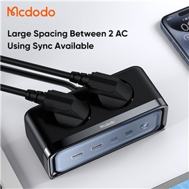 آداپتور شارژ و چند راهی محافظ برق 70 وات مک دودو مدل MCDODO GaN CH-4610