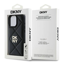 قاب آیفون 16 پرو مکس DKNY PU Leather With Stack Logo