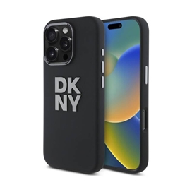 قاب آیفون 16 پرو مکس DKNY Liquid Silicone Metal Logo