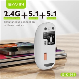 موس وایرلس سه حالته سایلنت باوین Bavin K991