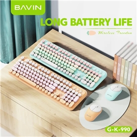 موس و کیبورد وایرلس باوین Bavin K990