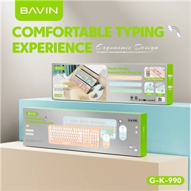 موس و کیبورد وایرلس باوین Bavin K990