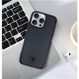 قاب اورجینال برند پولو مدل Santa Barbara Polo Raquet Club ELVIS Carbon Fibre مناسب برای Apple iPhone 16