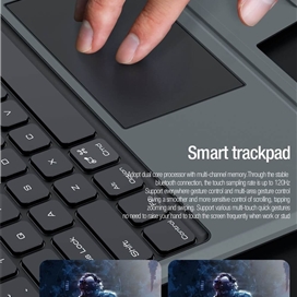کیف کلاسوری کیبورد دار نیلکین مدل Bumper Combo Backlit Keyboard مناسب برای تبلت اپل Apple iPad Pro 11 2024