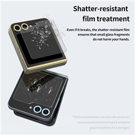 گلس شیشه ای آراری مدل Core مناسب Galaxy Z Flip 6 پک دو عددی