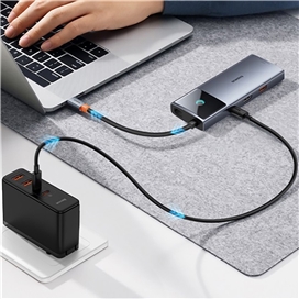 هاب تایپ سی 6 پورت بیسوس Baseus Metal Gleam Series II Hub BS-OH099