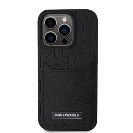 کاور کارل لاگرفلد اصل/اورجینال مدل MONOGRAM PATTERN CARD SLOT مناسب برای گوشی موبایل اپل آیفون 16 پرو