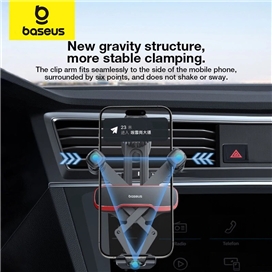 هولدر دریچه کولری بیسوس Baseus Car Phone Holder Car Mount Elevated Version BS-CM040