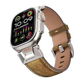 بند چرمی G-Tech Vintage Leather برای اپل واچ (44/45/46/49mm)