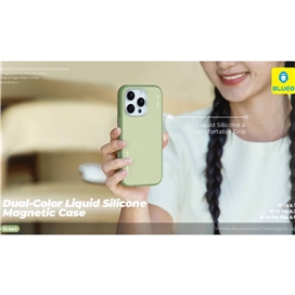 قاب برند بلوئو مدل Blueo DUAL-COLOR LIQUID SILICONE مناسب برای Apple iPhone 15 Pro Max