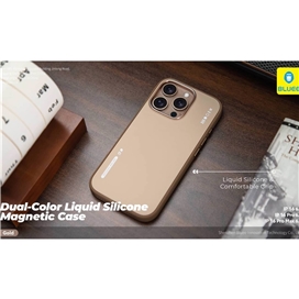 قاب برند بلوئو مدل Blueo DUAL-COLOR LIQUID SILICONE مناسب برای Apple iPhone 15 Pro Max