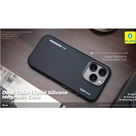 قاب برند بلوئو مدل Blueo DUAL-COLOR LIQUID SILICONE مناسب برای Apple iPhone 15 Pro Max