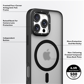 قاب یانگکیت Youngkit Gemstone Back+soft frame case iphone مناسب برای Apple iPhone 16