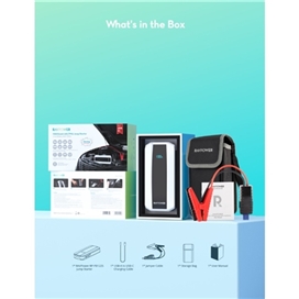 پاوربانک و جامپ استارتر خودرو 11000 میلی آمپر راوپاور مدل RP-PB1225