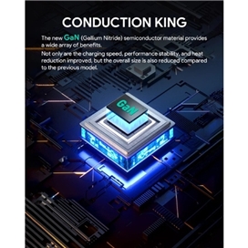 اداپتور 30 وات اکی مدل PA-B1L Aukey Omnia II Mini 30W USB-C PD Charger With GaN Power Tech PA-B1L