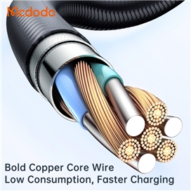 کابل شارژ تایپ سی سریع قطع کن دار مک دودو Mcdodo Auto Power Off Type C 100W CA-3150