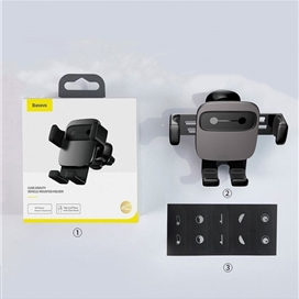 هولدر و پایه نگهدارنده موبایل باسئوس | Baseus Cube Gravity Vehicle-Mounted Holder SUYL-FK01