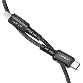کابل شارژ تایپ سی به لایتینگ برند ACE FAST مدل C1-01 USB-C to Lightning aluminum alloy