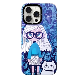 قاب YOUNGKIT یانگکیت Dark Blue Verna Zhao Dreamy Magsafe Series Apple iphone مناسب برای Apple iPhone 14 Pro Max