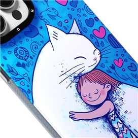 قاب YOUNGKIT یانگکیت Blue Verna Zhao Dreamy Magsafe Series Apple iphone مناسب برای Apple iPhone 15 Pro