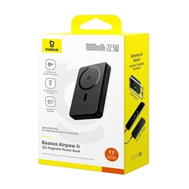 پاوربانک وایرلس 10000 مگنتی بیسوس Baseus Airpow 2 Qi2 Magnetic P10080000123-00 توان 22.5 وات