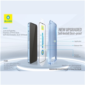 گلس فول BLUEO Anti dust HD glass anti static with applicator ا مناسب برای Apple iPhone 12 Pro