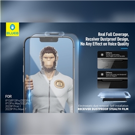 گلس فول BLUEO Anti dust HD glass anti static with applicator ا مناسب برای Apple iPhone 12 Pro
