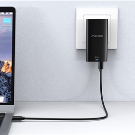 شارژر دیواری فوق باریک Choetech PD6011 PD65W GaN