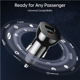 شارژر فندکی CHOETECH TC0005 Dual QC 3.0 + PD20W 38W