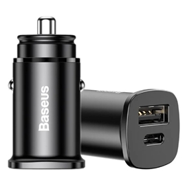 شارژر فندکی 30 وات 2 پورت بیسوس مدل BS-C15C