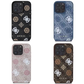 قاب اورجینال مگسیف برند گس Guess مدل Design Hard Case With Peony Magsafe مناسب برای Apple iPhone 16 Pro Max