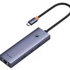 هاب تایپ سی 5 پورت بیسوس Baseus 6 Port USB-C Hub Adapter BS-OH111 B00052807813-00