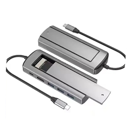 هاب و باکس هارد m2 کوتسی COTECi 6-in-1 type-c Hub &Disk Storage M.2 SSD 16029