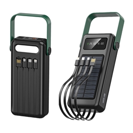 پاوربانک خورشیدی 30000 میلی آمپر ساعت گرین لاین مدل سولار مکس GL-PB72