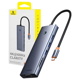 هاب تایپ سی 10 پورت بیسوس Baseus UltraJoy Series 10 in 1 Type-C Port HUB Docking Station B0005280C811-00