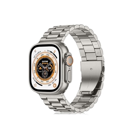 بند استیل برند Levelo مدل DAYTONA مناسب برای اپل واچ 42/44/45/49 میلی متری