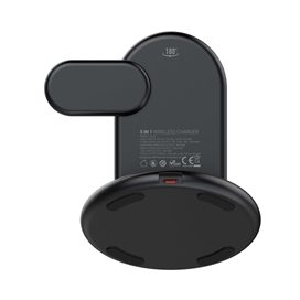 شارژ وایرلس رو میزی 3 کاره الدینو LDNI Wireless Charging Station WL02