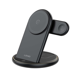 شارژ وایرلس رو میزی 3 کاره الدینو LDNI Wireless Charging Station WL02