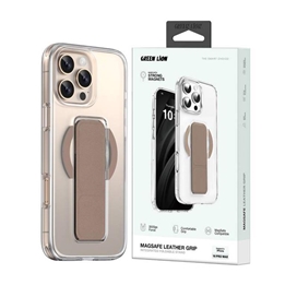 کاور گرین لاین مدل Magsafe Leather Grip مناسب برای گوشی موبایل اپل iPhone 16 Pro Max
