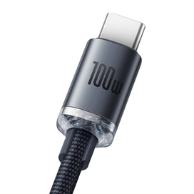 کابل شارژ USB به Type-c بیسوس 100 وات 2متر Baseus Crystal Shine CAJY000501
