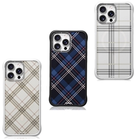 قاب برند Youngkit یانگ کیت مدل Classic Check Removable Liquid Silicone Case Magsafe مناسب برای Apple iPhone 16 Pro Max