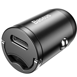 شارژر فندکی دو پورت 30 وات بیسوس Baseus Tiny Star U+C Mini Car Charger VCHXX-UC