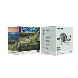 ست وسایل و گاز آشپزی کمپینگ گرین لاین Green Lion 10 In 1 Camping Cookware GN10N1COOKBK
