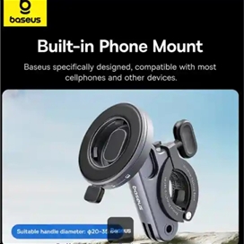 هولدر و چراغ قوه دوچرخه و موتور بیسوس Baseus PrimeTrip Light And Bike Holder BS-CG025