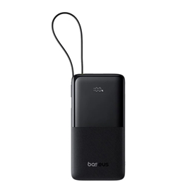 پاوربانک 20وات 10000 با کابل بیسوس Baseus Power Bank Bipow 2 With Cable PPBD2-1W20